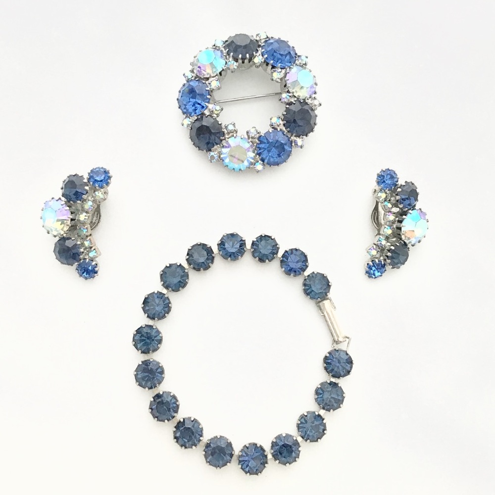 Vintage Weiss Colbalt Marine Set